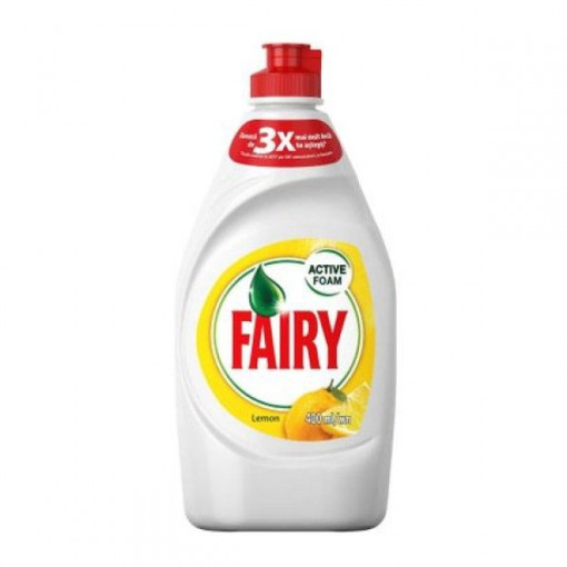 Fairy Active Foam Lemon detergent lichid pentru vase 400 ml