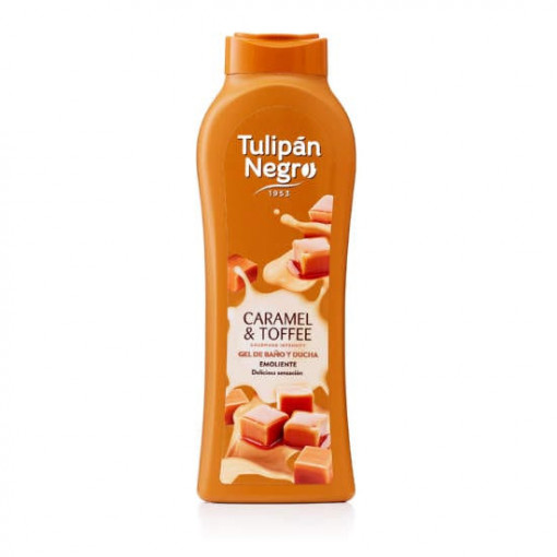 Gel de dus & spuma de baie Tulipan Negro Caramel & Toffee 650 ml