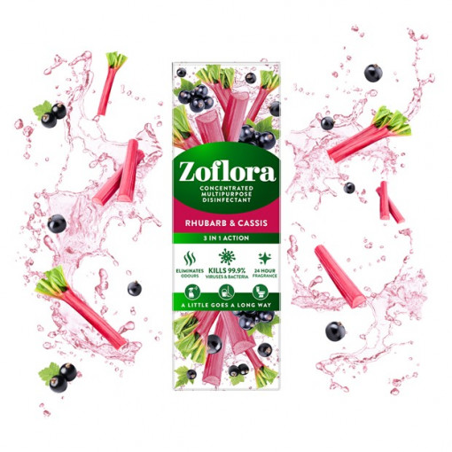 Igienizant universal Zoflora Rhubarb & Cassis concentrat 250 ml