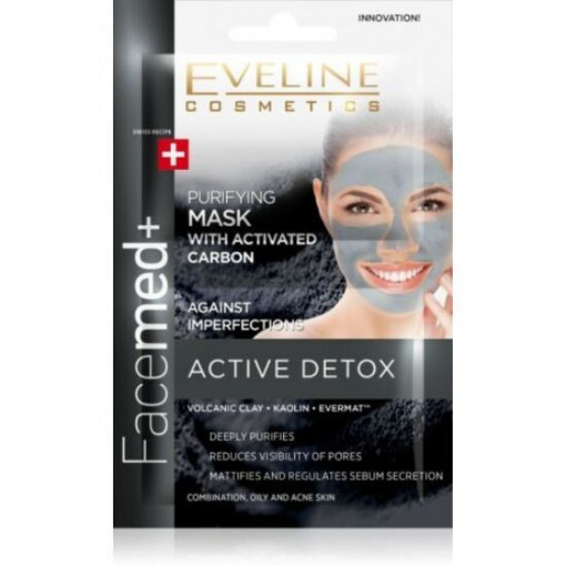 Masca de fata Active Detox Eveline Cosmetics 2 x 5 ml