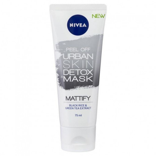 Masca de fata exfolianta Nivea Peel Off Urban Skin Detox Mask Mattify 75 ml