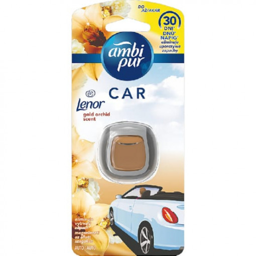 Odorizant auto Ambi Pur Car Clip Lenor Gold Orchid 2 ml