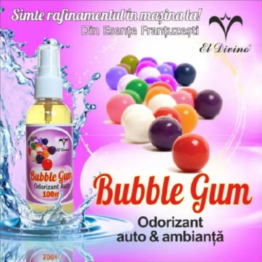 Odorizant auto El Divino Bubble Gum pulverizator 100 ml