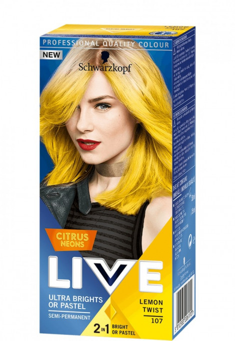 Vopsea de par semi-permanenta 107 Lemon Twist Schwarzkopf Live