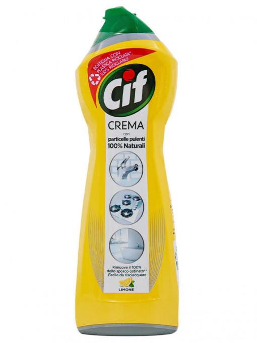 Cif Crema con micro-Cristalli crema de curatat cu microparticule Limone 750 ml