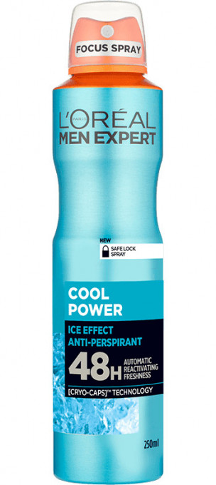 Deodorant antiperspirant spray L'Oreal Men Expert Cool Power 48H 250 ml