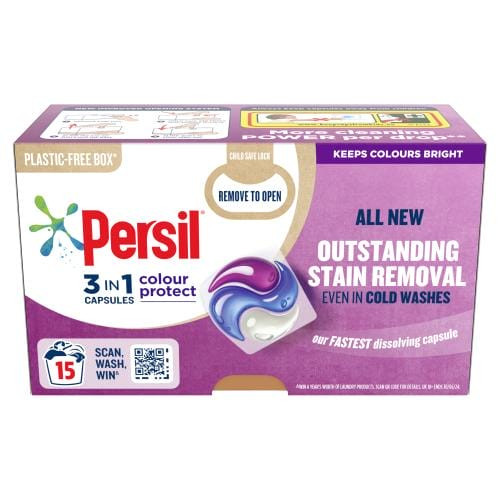 Detergent capsule color Persil 3 in1 Bio Colour Protect Outstanding Stain Removal 15 spalari 316.5 g
