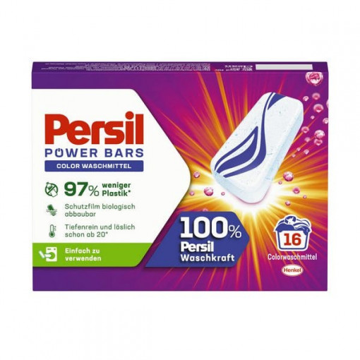 Detergent tablete universal Persil Power Bars Color Waschmittel 16 buc 472 g