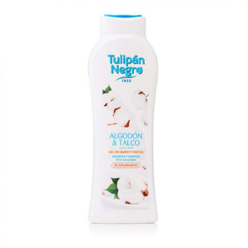 Gel de dus Tulipan Negro Algodon & Talco 650 ml