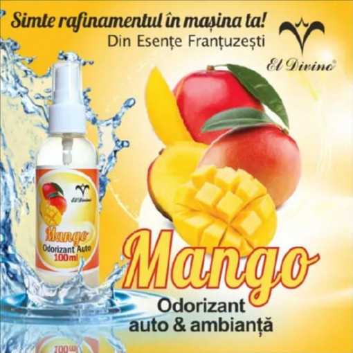Odorizant auto El Divino Mango pulverizator 100 ml