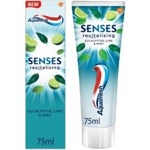 Pasta de dinti Aquafresh Revitalising Eucalyptus, Lime & Mint 75 ml