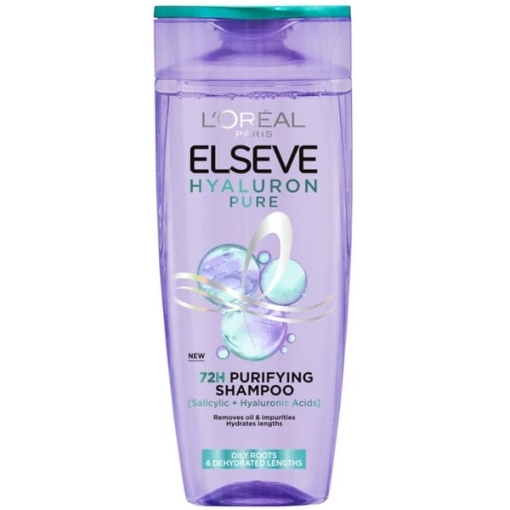 Sampon purificator pentru par gras L'Oreal Elseve Hyaluron Pure 400 ml