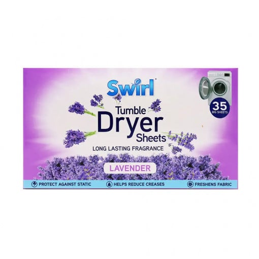 Servetele parfumate pentru uscator rufe Swirl Dryer Lavender 35 buc