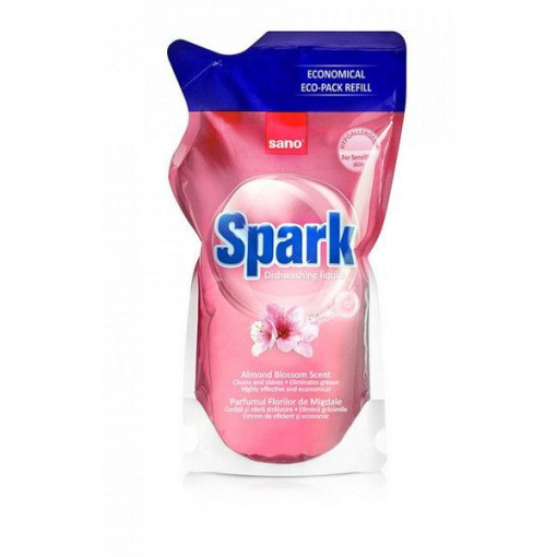 Detergent vase rezerva, Sano Spark Migdale 500 ml