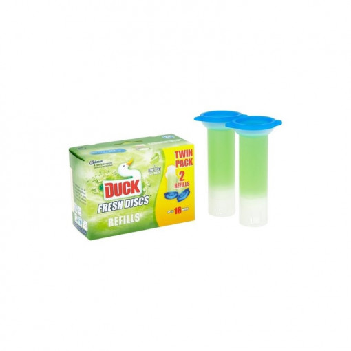 Duck Fresh Discs Lime Zest rezerva dubla cu gel pentru vasul de toaleta 2x36ml