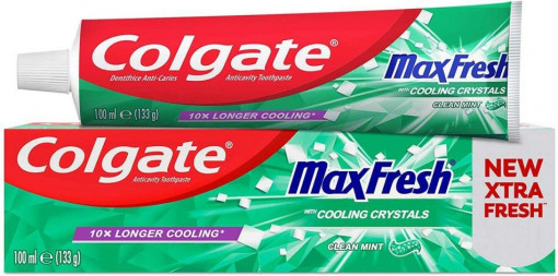 Pasta de dinti Colgate MaxFresh Cooling Crystals, clean mint, 100 ml