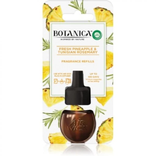 Rezerva de parfum odorizant electric Air Wick Botanica Ananas proaspat si Rozmarin Tunisian 19 ml