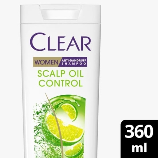 Sampon anti-matreata pentru par gras Clear Woman Scalp Oil Control 360 ml