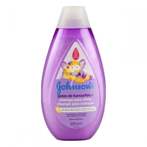 Sampon cu vitamina E pentru copii Johnson's Gotas de Fuerza 500 ml