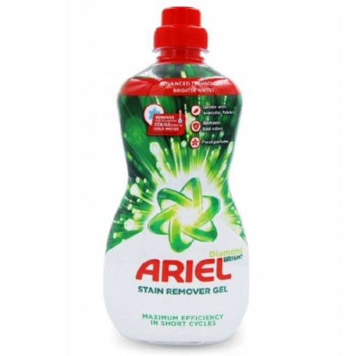 Solutie gel anti-pete pentru rufe albe Ariel Stain Remover Gel 950 ml