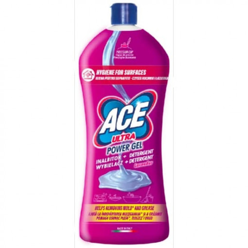 Solutie gel inalbitor + detergent Ace Ultra Power Gel Lavender 1l