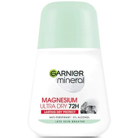 Deodorant antiperspirant roll-on Garnier Magnesium Ultra Dry 72h 50 ml