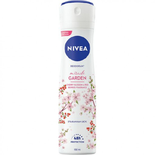 Deodorant antiperspirant spray Nivea Miracle Garden Cherry Blossom & Red Berries spray 150 ml