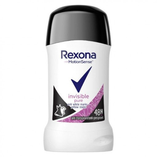 Deodorant antiperspirant stick Rexona MotionSense Invisible Pure 40 ml