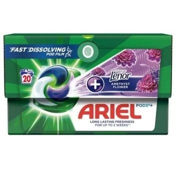 Detergent capsule Ariel Pods + Touch of Lenor Amethyst Flower 20 buc 430 g