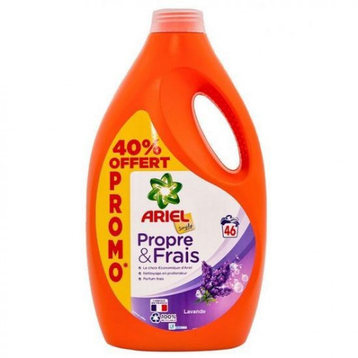 Detergent lichid Ariel Simply Propre & Frais Lavande 46 spalari 2530 ml