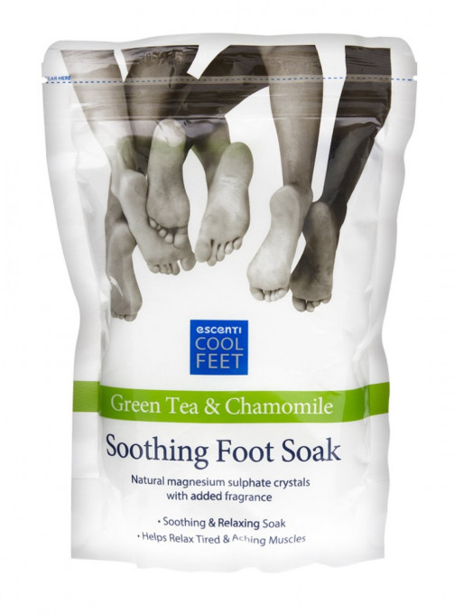 Escenti Cool Feet Green Tea & Chamomile sare baie pentru picioare 450ml