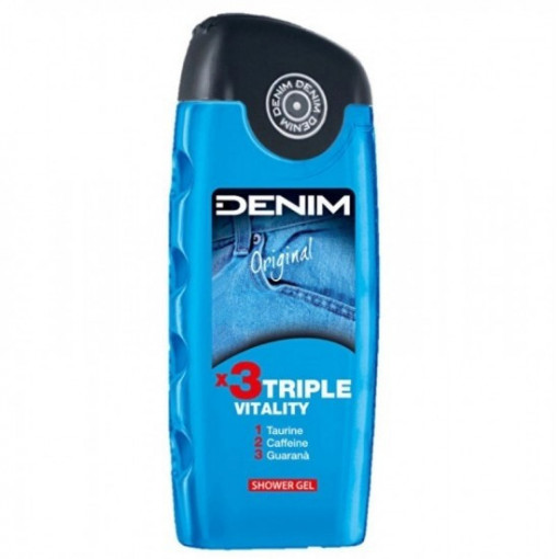 Gel de dus Denim Original x 3Triple Vitality 250 ml