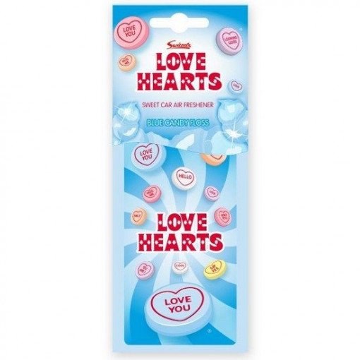 Odorizant auto Blue Candy Floss Love Hearts Swizzel's