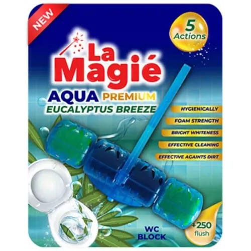 Odorizant vas toaleta La Magie Aqua Premium Eucalyptus Breeze 40g