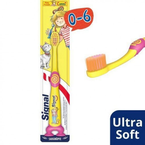 Periuta de dinti cu peri foarte moi Signal Kids varsta 0-6 ani