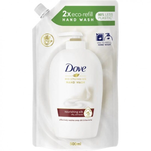 Rezerva sapun crema lichid Dove Fine Silk 500 ml