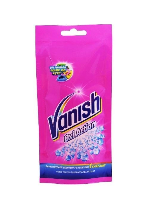 Solutie pentru indepartarea petelor, Vanish Oxi Action Pink 100 ml