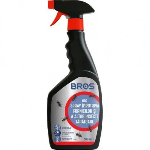 Spray microcapsulat impotriva furnicilor si a altor insecte taratoare Bros 500 ml