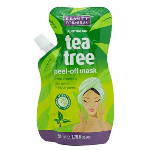 Beauty Formulas Australian Tea Tree masca peel-off cu arbore de ceai australian 50ml