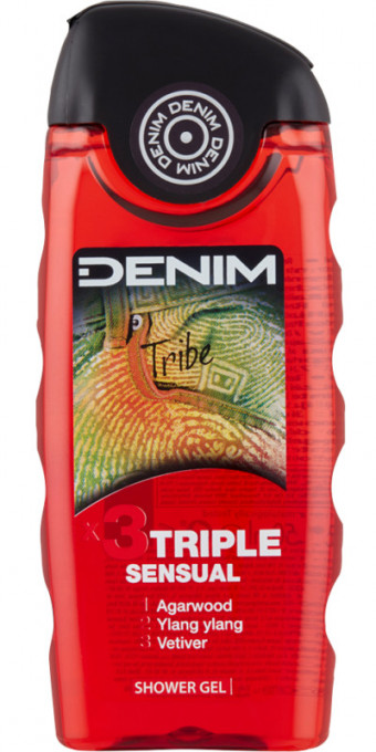 Denim Tribe x3 Triple Sensual gel de dus 250 ml