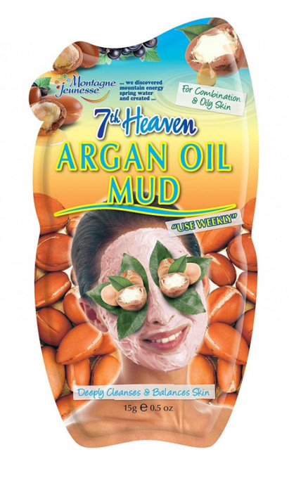 Montagne Jeunesse 7th Heaven Argan Oil Mud masca de fata hidratanta 15 g