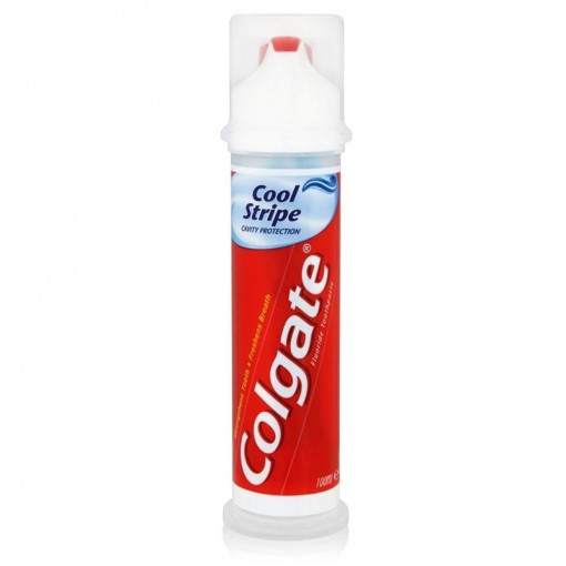 Pasta de dinti cu pompa Colgate Cool Stripe 100 ml
