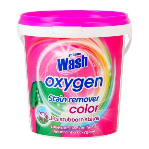 Pudra anti-pete pentru haine colorate At Home Wash Oxygen Color 1 kg