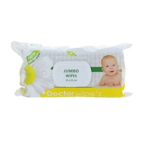 Servetele umede Doctor Wipe's Baby Chamomile Jumbo Wipes 25 x 22cm, 72 buc