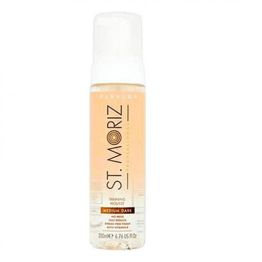 Spuma Autobronzanta Profesionala St. Moriz Clear Tanning Mouse Medium Dark 200 ml