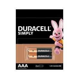 Baterii alcaline Duracell Simply AAA, set 2 bucăți, 1,5 V