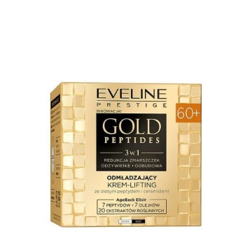 Crema de fata antirid Gold Peptides 3 in1 60+ Rejuvenating Eveline Cosmetics 50 ml
