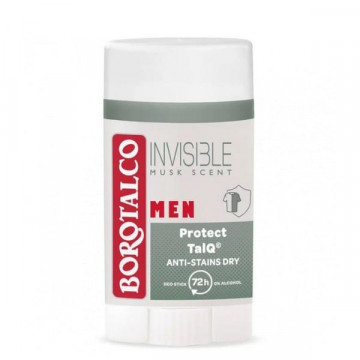 Deodorant anti-perspirant stick Borotalco for Men Invisible Musk Scent Protect Talq 40 ml
