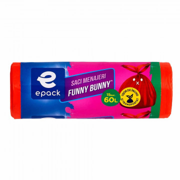 Epack Saci menajeri Funny Bunny 60l 15 buc