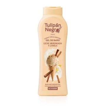 Gel de dus & spuma de baie Tulipan Negro Leche Merengada y Canela 650 ml